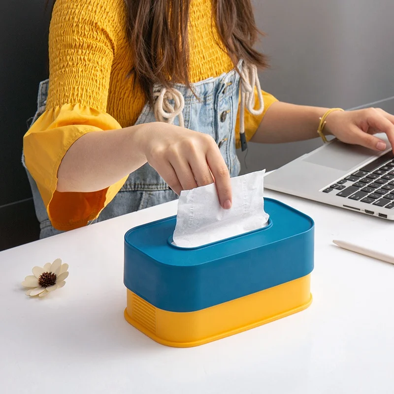 
Napkin Holder Custom Tissue Container Eco Friendly Tissue Storage Cheap Napkin boxes Plastic Tissue Box Holder For Hotel 