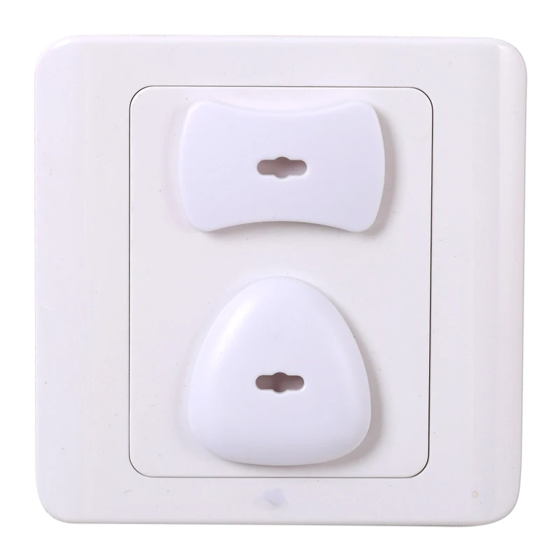 Home Self-closing Outlet Covers | White | Universal Electric Outlet Cover - Baby Proof Kit - Child Safety Wall Socket | 4 Pack