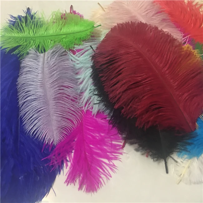 Высокое качество Декоративные объемные 55-60 см страусиные перья