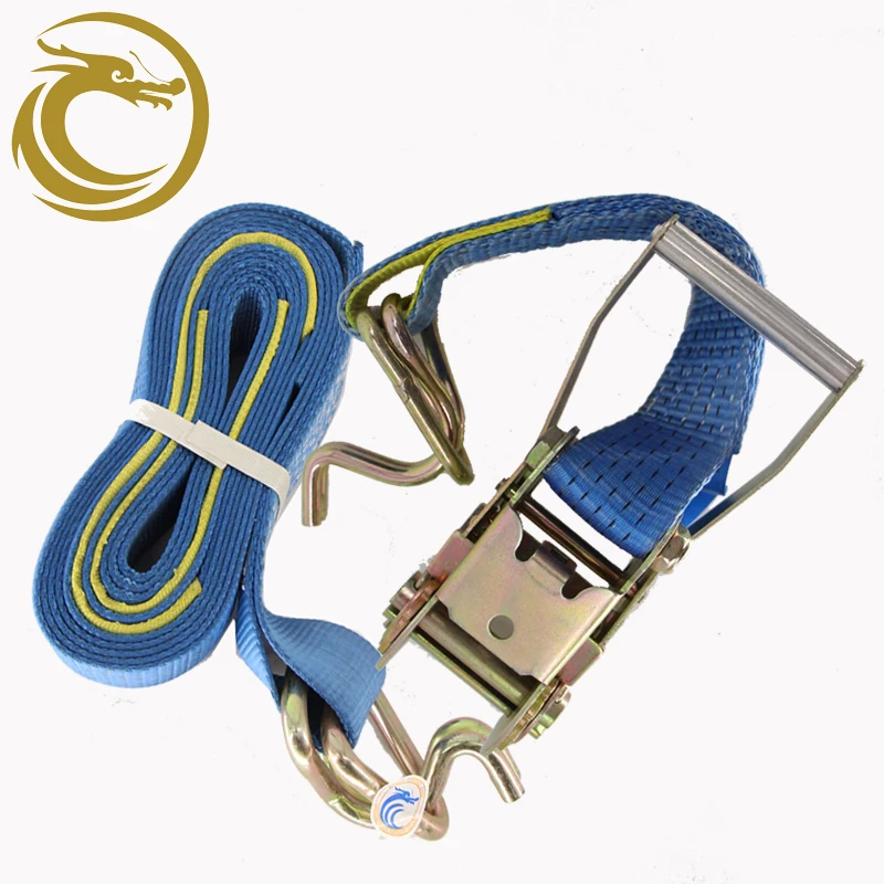 wholesale Retractable Cargo Lashing Belt Ratchet Strap Logo 50mm x 10m Rachet Tie Down Cargo Ratchet Strap