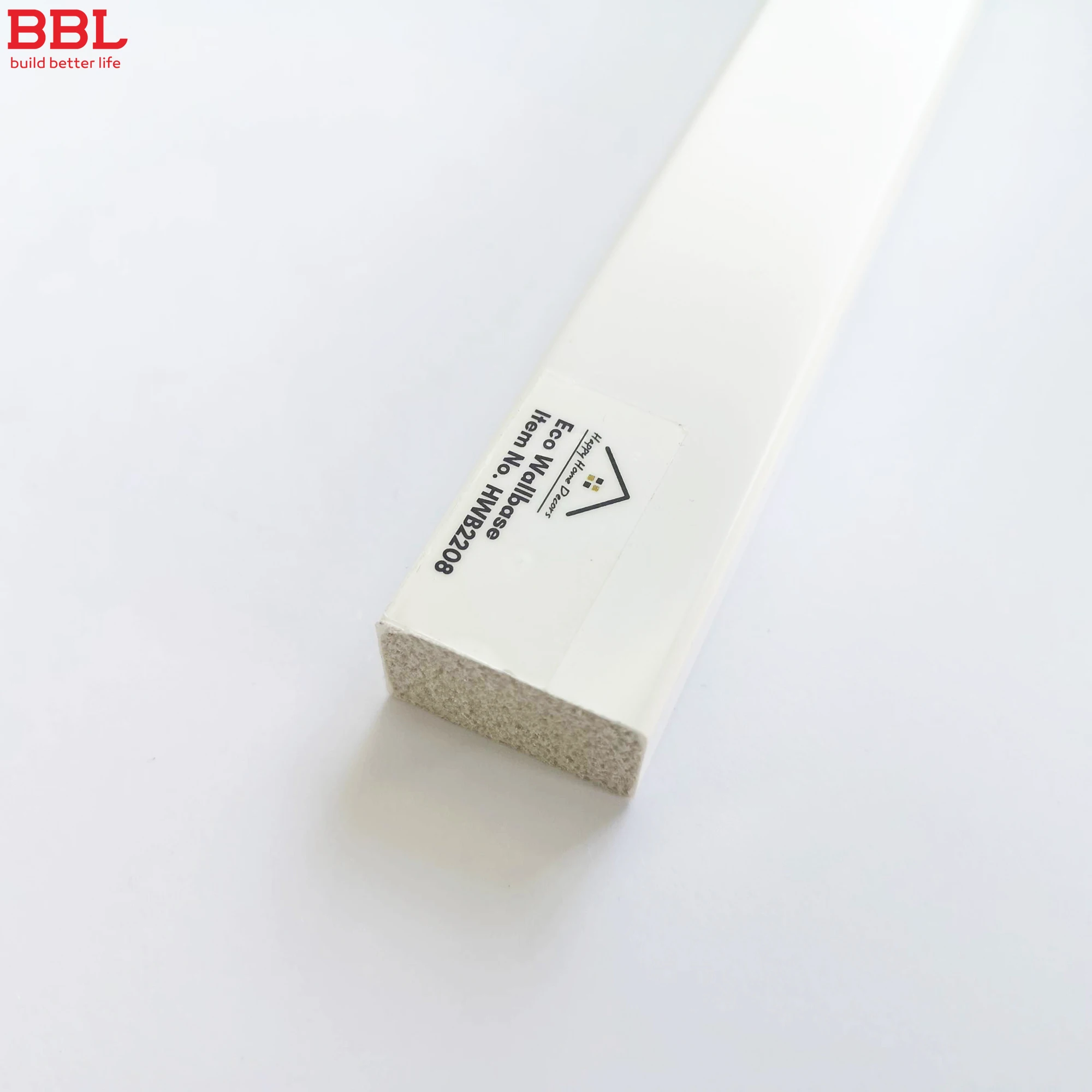 White Waterproof wall edge trim Baseboard PS rodape plastic base moulding skirting
