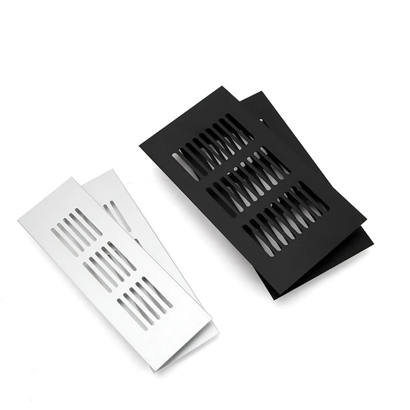 Cheap Price Modern Air Vent Covers for Bathroom Wardrobe Grille Ventilation Systems Aluminum Alloy Air Vent Covers Black