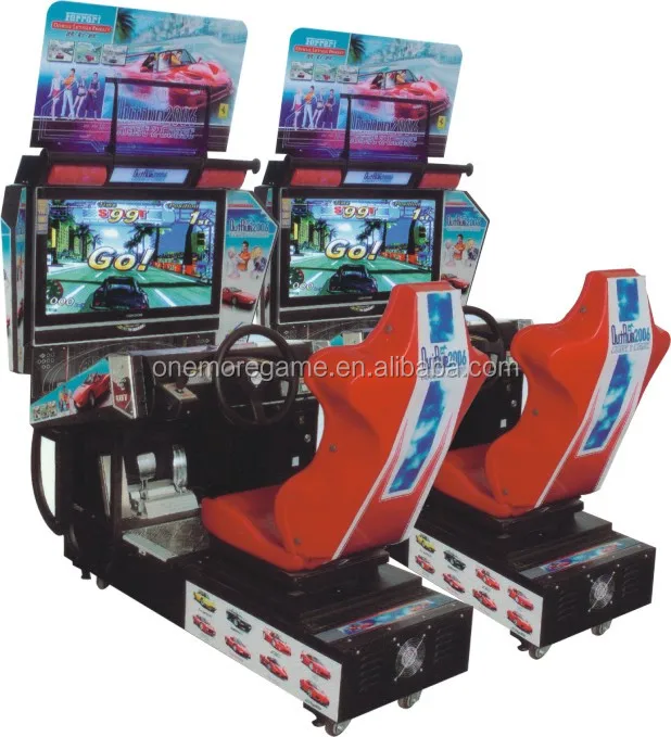 New 32 Inch Luxury Outrun Car Video Arcade Car Racing Game Machine Driving Simulator 3D Car Racing Game Machine
