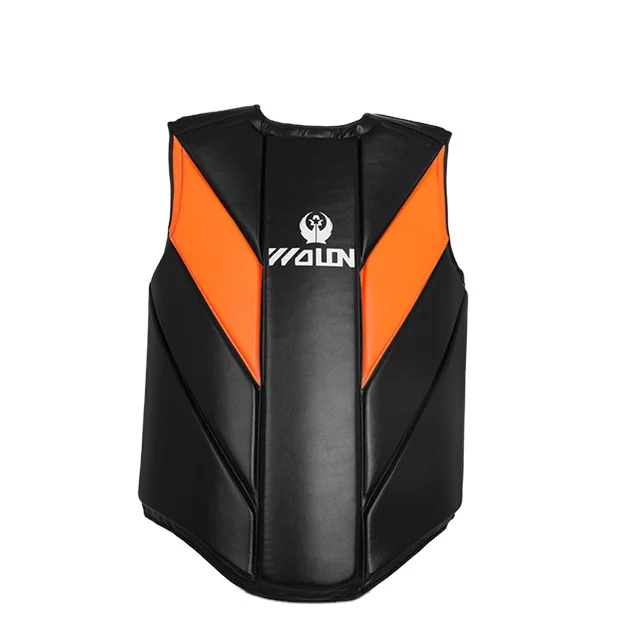 2023 leather  boxing chest belly pad muay thai Chest & Belly Guard boxing body Guard pads for training  Boby Protector