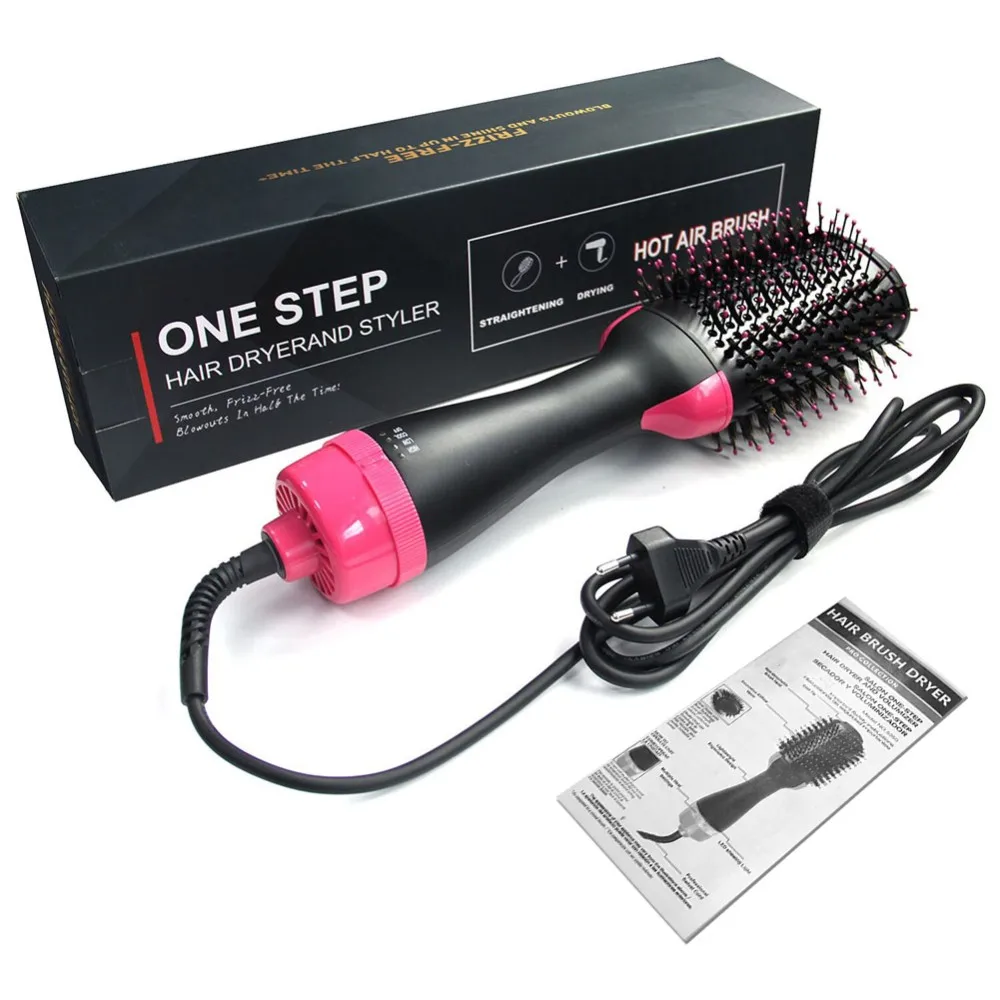 Secadores De Cabelo 1000W Hair Straightener Brush Professional Salon Cepillo Secador Dryer Electric Hot
