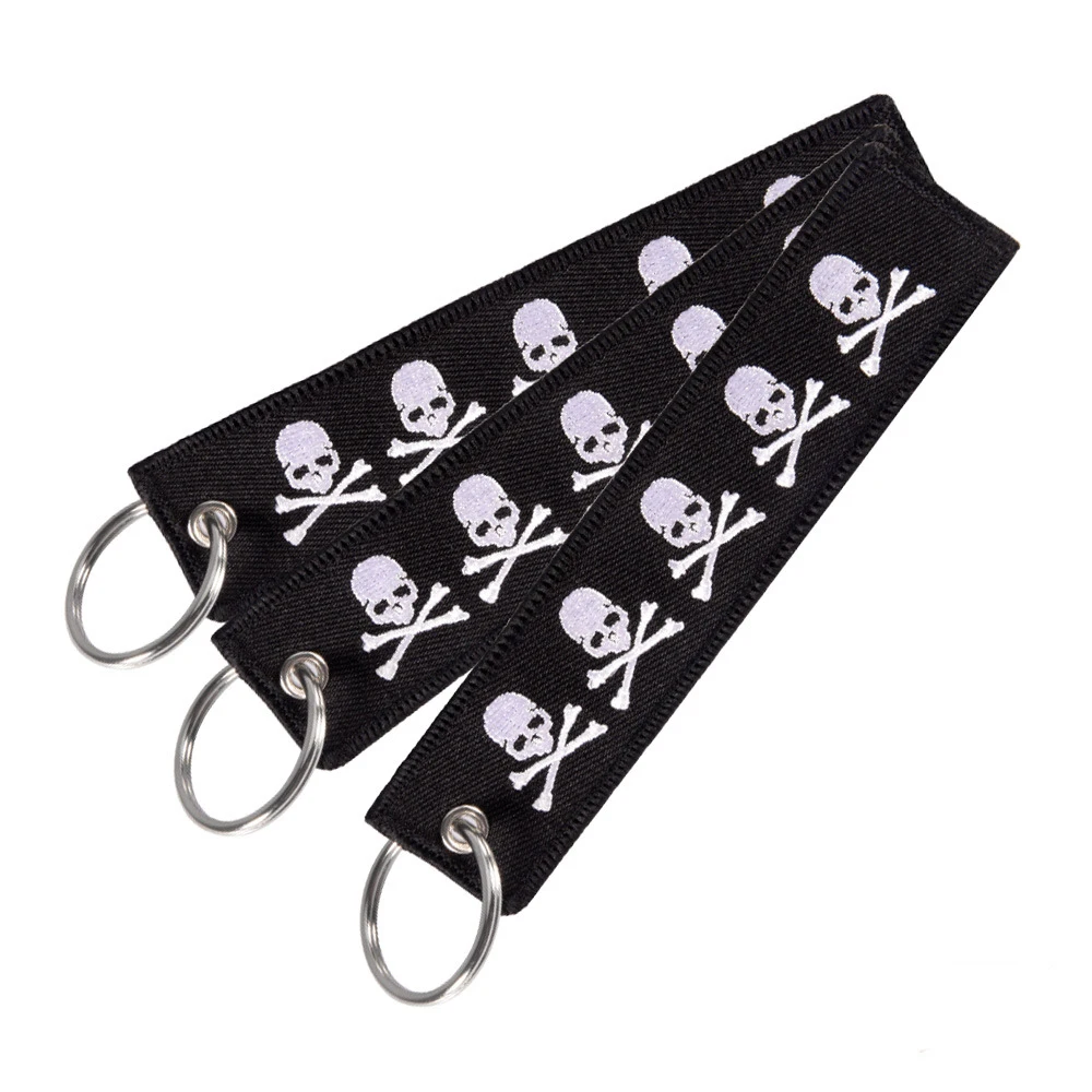 China wholesale 2022 high quality Motorcycle car personality embroidery keychain jet Logo Keychain