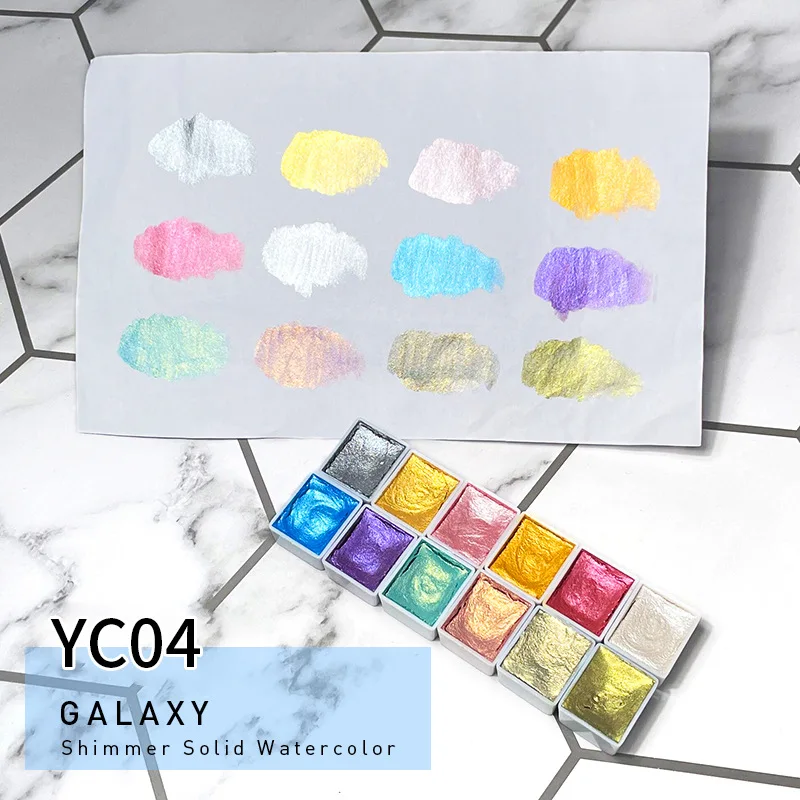 Nail Solid Pigment Watercolor Blue Purple Manicure Decor Metallic Paint Draw Chrome Glitter Powder Decor Nail Pigment