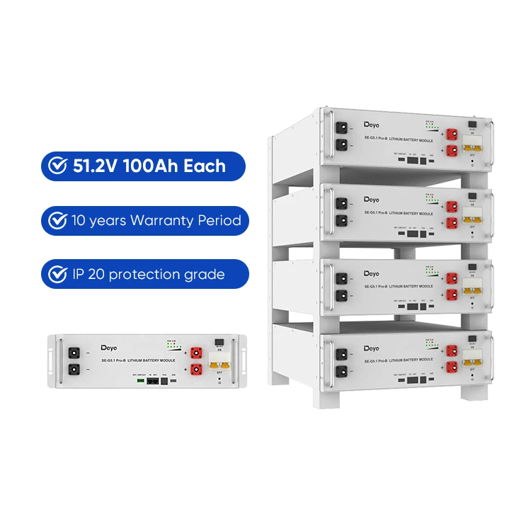 Popular Deye SE-G5.1 Pro-B Lithium Battery Pack 51.2V 100Ah Low Voltage For Solar Inverter System