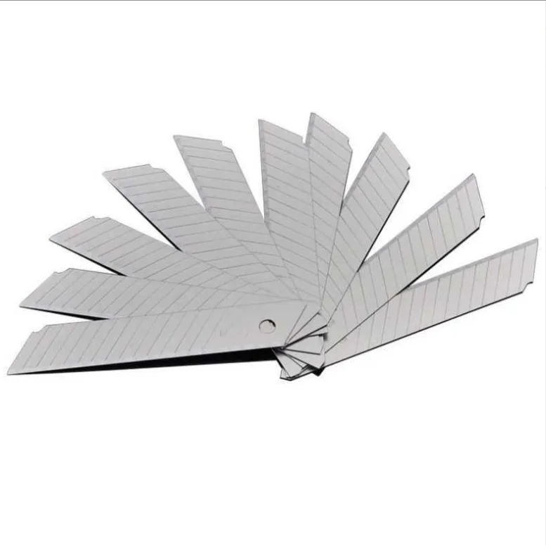18mm 9mm Snap off Blades Industrial Box Cutter Utility knife Blade Sliding Retractable Knives 10pcs Replacement Blades