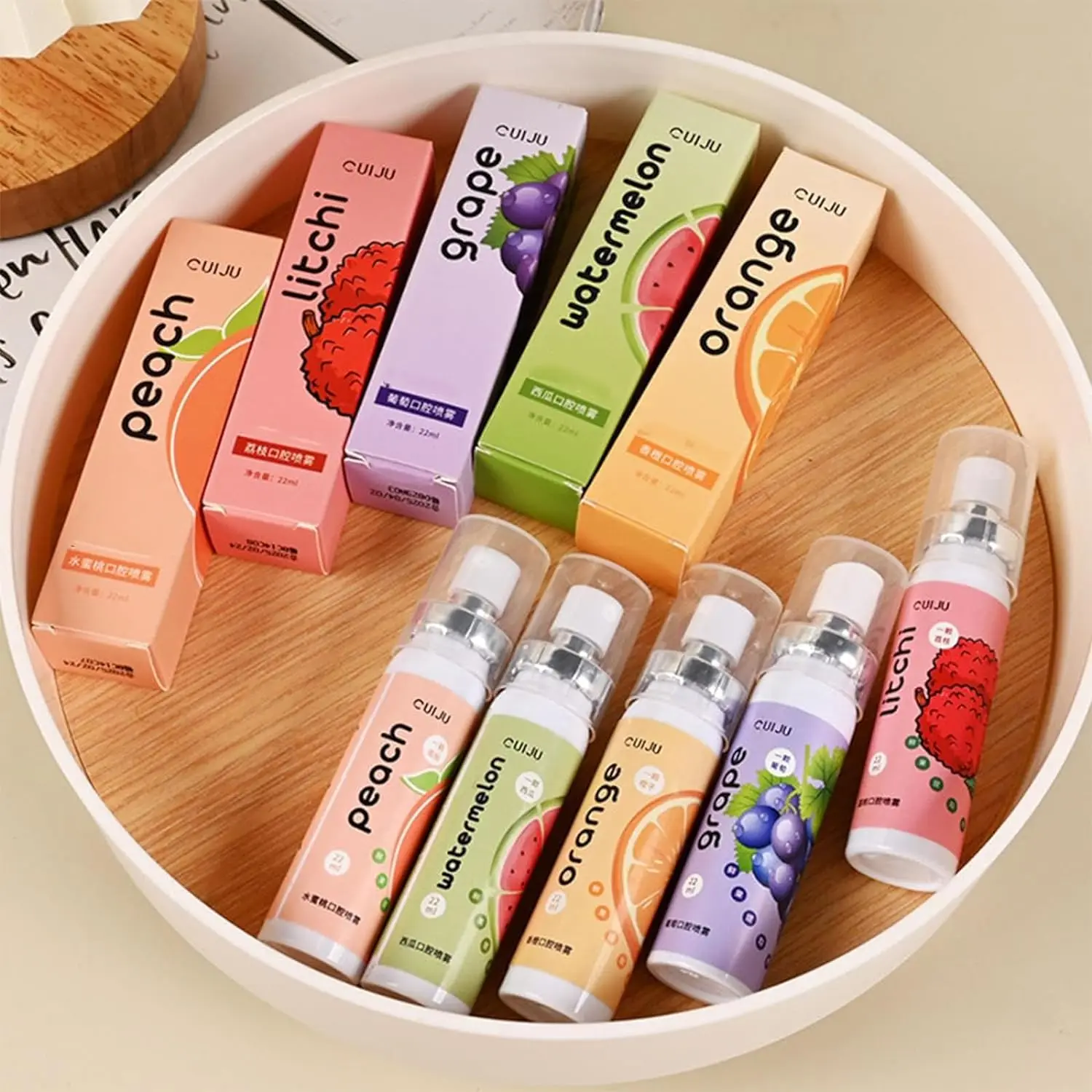 Portable Refreshing  Natural Breath Freshener Spray Fresh Fruit Fruit Oral Breath Spray