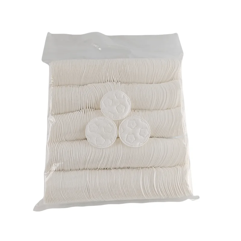 OEM large-capacity household packaging, non-allergic and non-dropping cotton wool, 100% cotton makeup remover cotton round