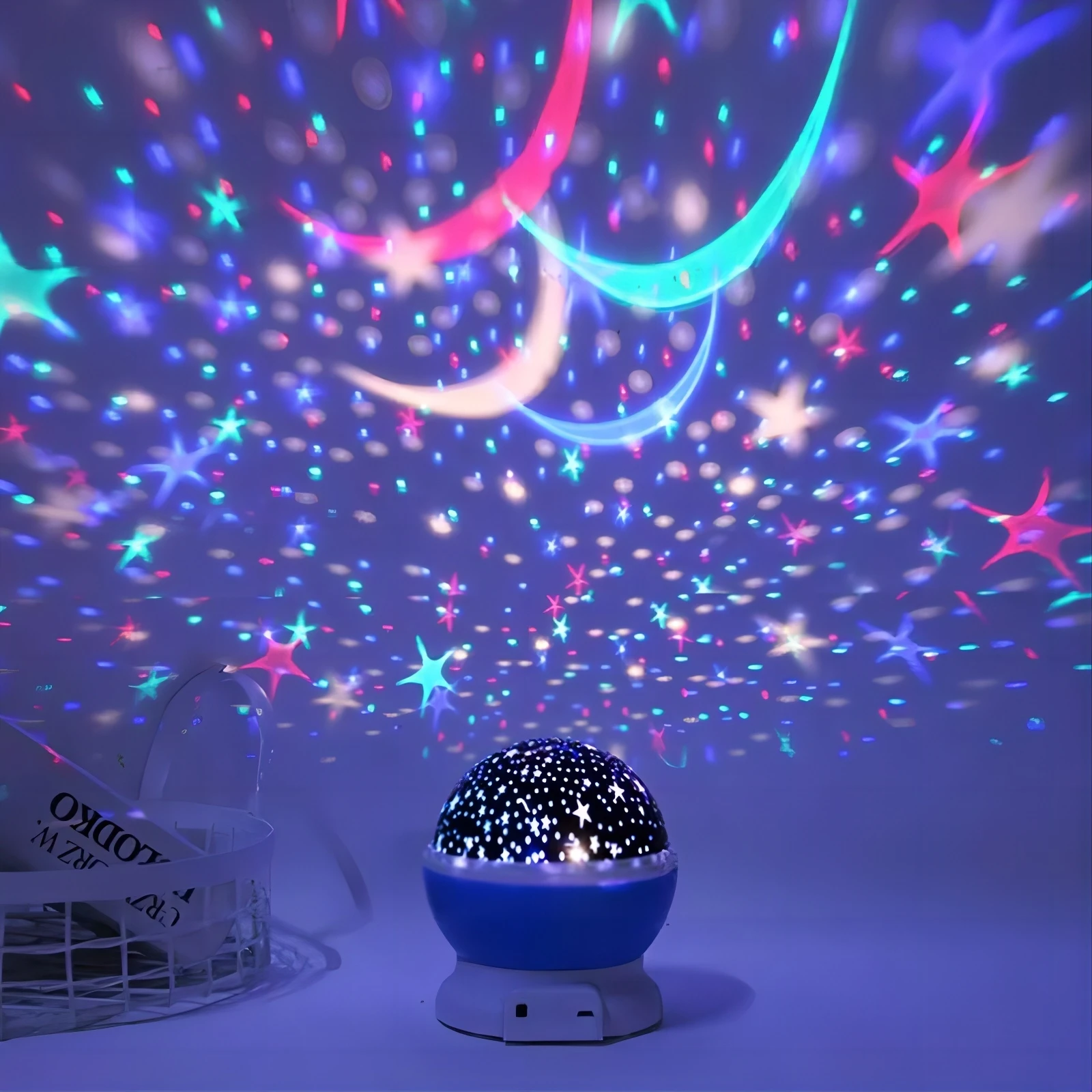 Projector light Multi-Color Rotatable Projection Lamp Ocean Wave Mini Star Light Galaxy Projector For Bedroom