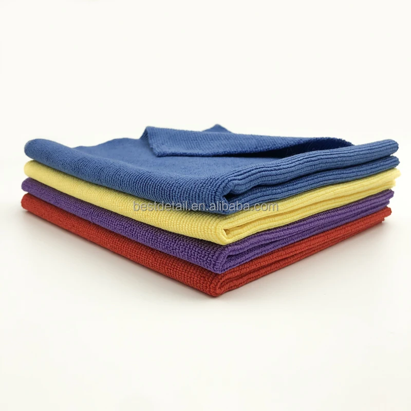 Lint Free 40x40cm 320 GSM Edgeless Pearl Microfiber Towel for Ceramic Coating Auto Detailing Car Wash Polishing Glass Window