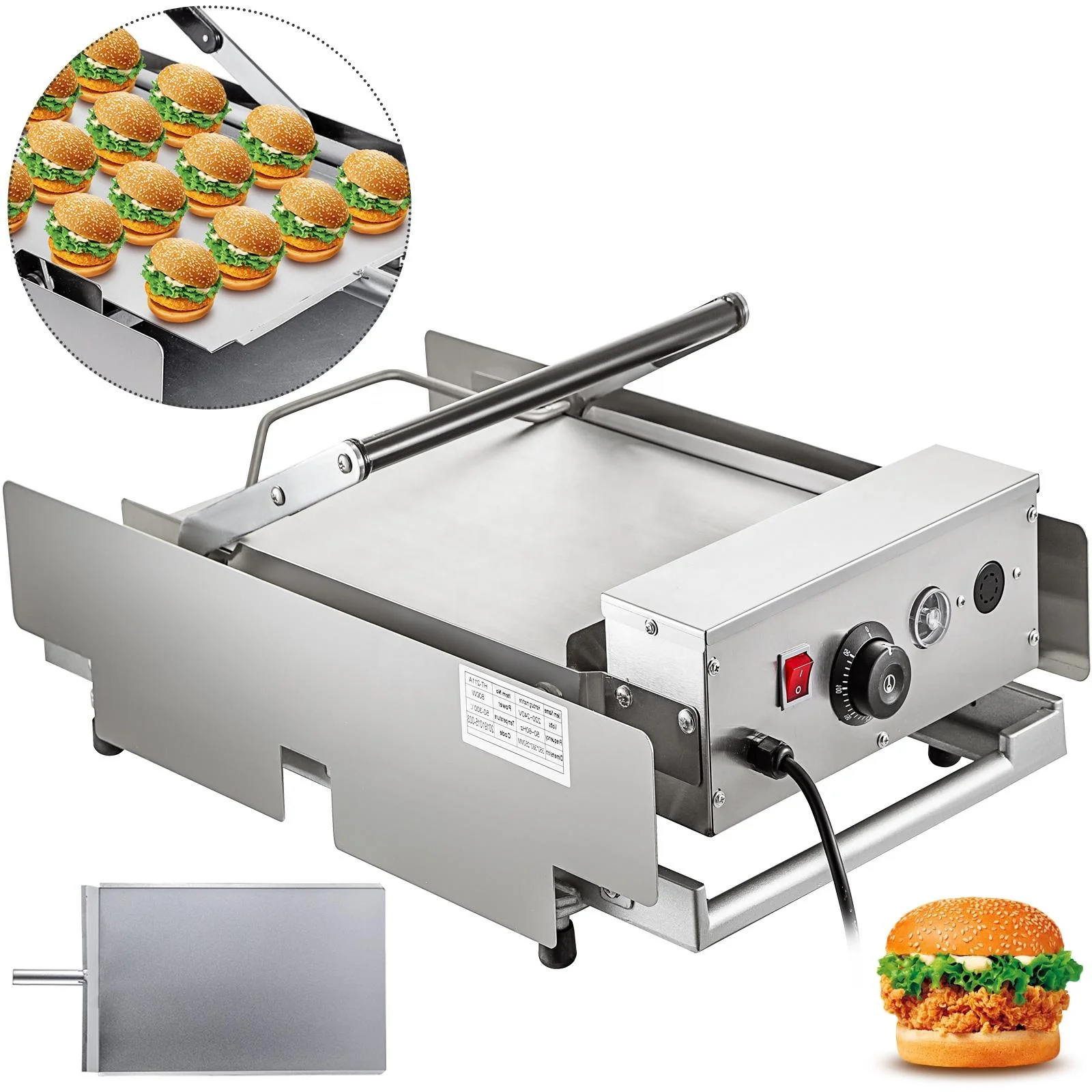 Hamburger bun grill making machine burger toaster for restaurants