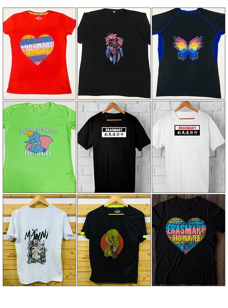 Erasmart hot selling dtg printer A3 Size Print T-shirt Machine, Impresoras De Camisetas