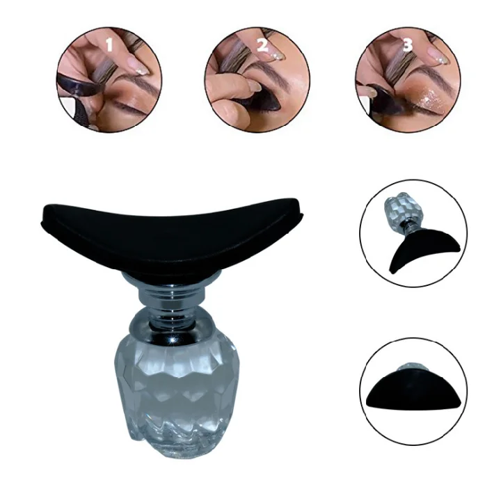 
Lazy Eyeshadow Stamp Crease with Clear Ball Handle, Silicone Eyeshadow Stamp Applicator, Lazy Eyes Makeup Cosmetic Draw Tool 