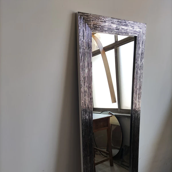 Brushed Nickel PS plastic frame full body over door mirror 40*150 30*120 cm Hanging wall mirror