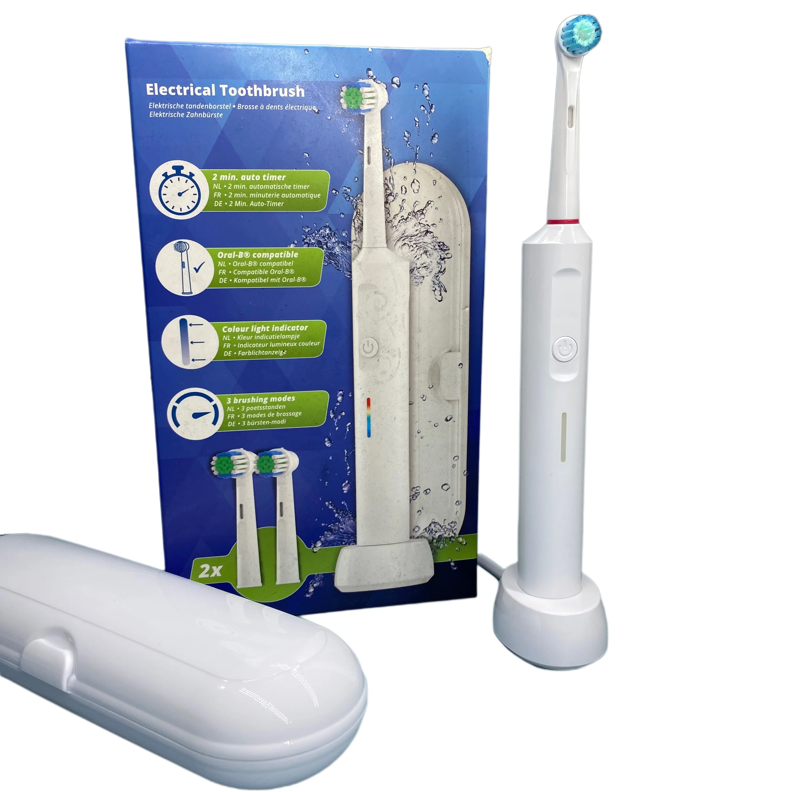 3 Power Speeds Rechargeable Automatic Rotary Oscillating Electric Toothbrush