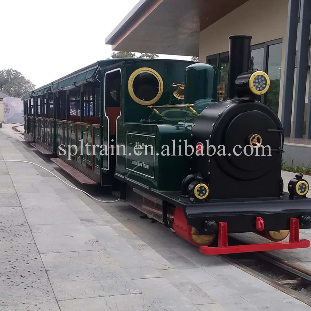 
Children Adult Outdoor Sightseeing Entertainment Amusement Park Diesel Storage Battery Electric Rail Track Train Rides 