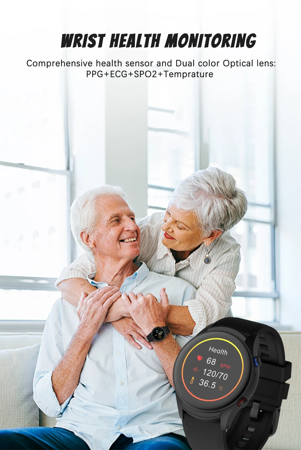 NL08S GPS Smartwatch for elderly with SOS GPRS BDS Voice Button 4G SIM Card Electric Fence Anti-fall Personal Protection Elderly