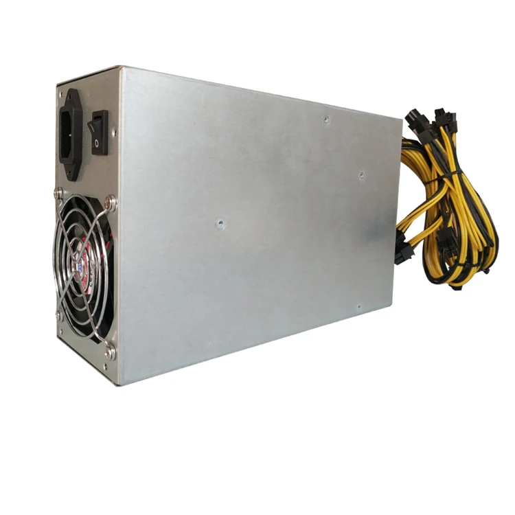 
Bitcoin Mining Power Supply Psu 1800w Mining Ethereum Rig Support With Power Cord 