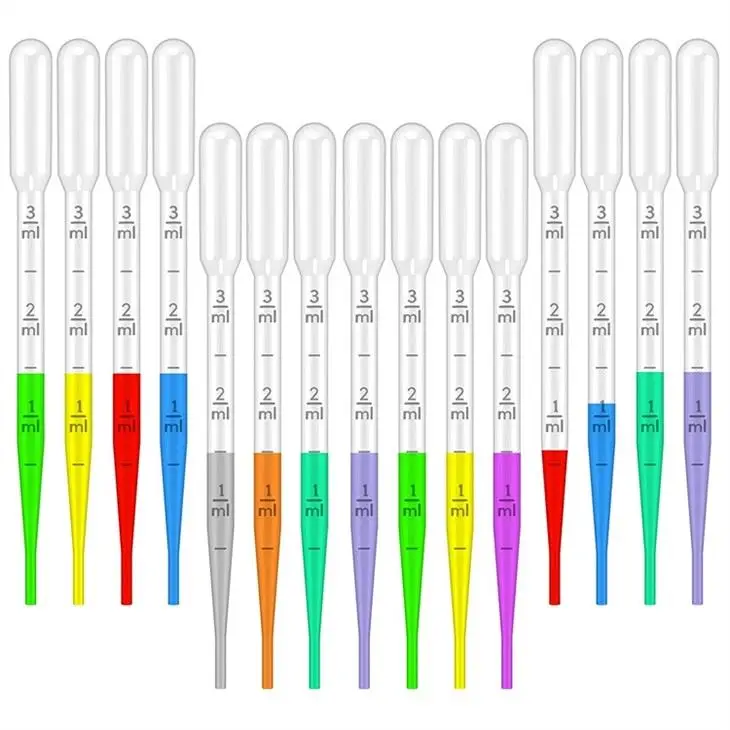disposable pasteur pipette Laboratory Disposable Plastic Droppers 3ml Transfer Pasteur Pipette