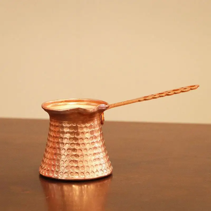 Traditional Handmade Turkish Coffee Pot Copper High Quality Metal Thicken Wall Coffee Pot Turkish Coffee Pot