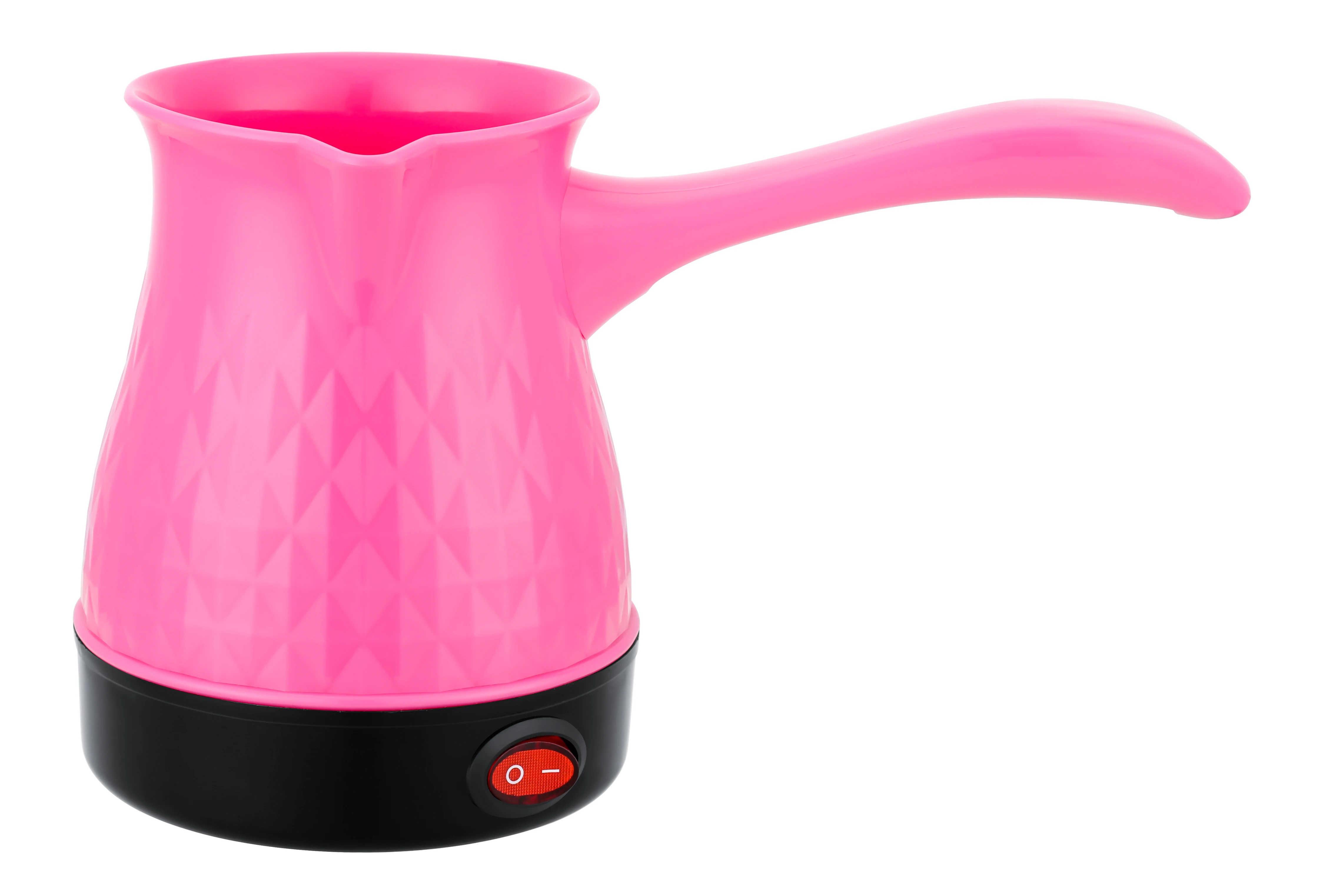 mini Plastic diamond pattern for folding handle 500ML turkish coffee kettle electric ckd