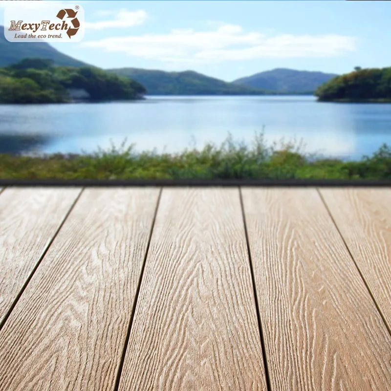 artificial wood plastic composite co-extrusion decking