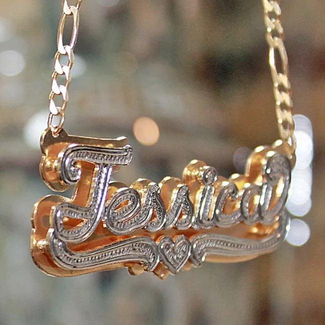 Hot Style Personalized Jewelry Custom Name Necklace Letter Nameplate Necklace For Women