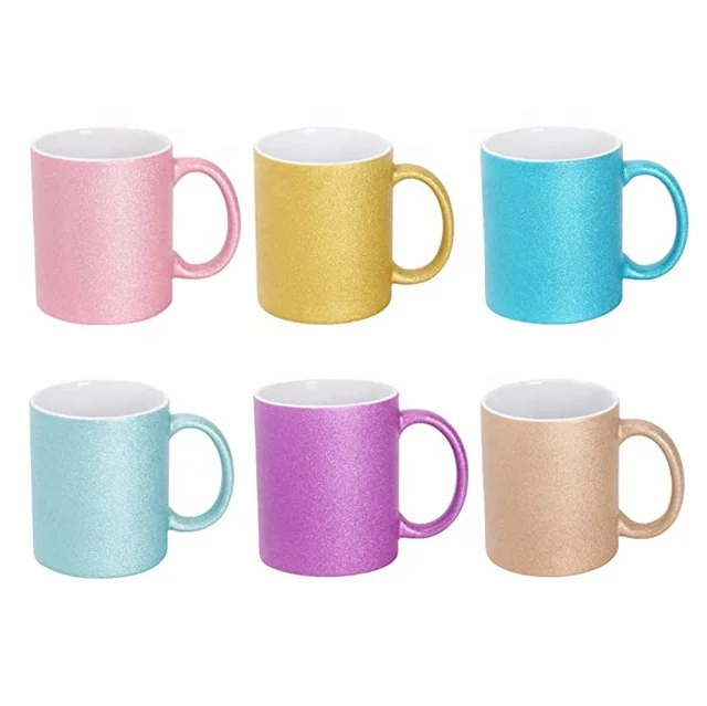 Оптовая продажа, белая, розовая, блестящая, сублимационная, пустая, дорожная кружка, фарфоровые кружки, кофейные чашки, сублимационные кружки, пресс, 11 унций, 13 унций, 15 унций