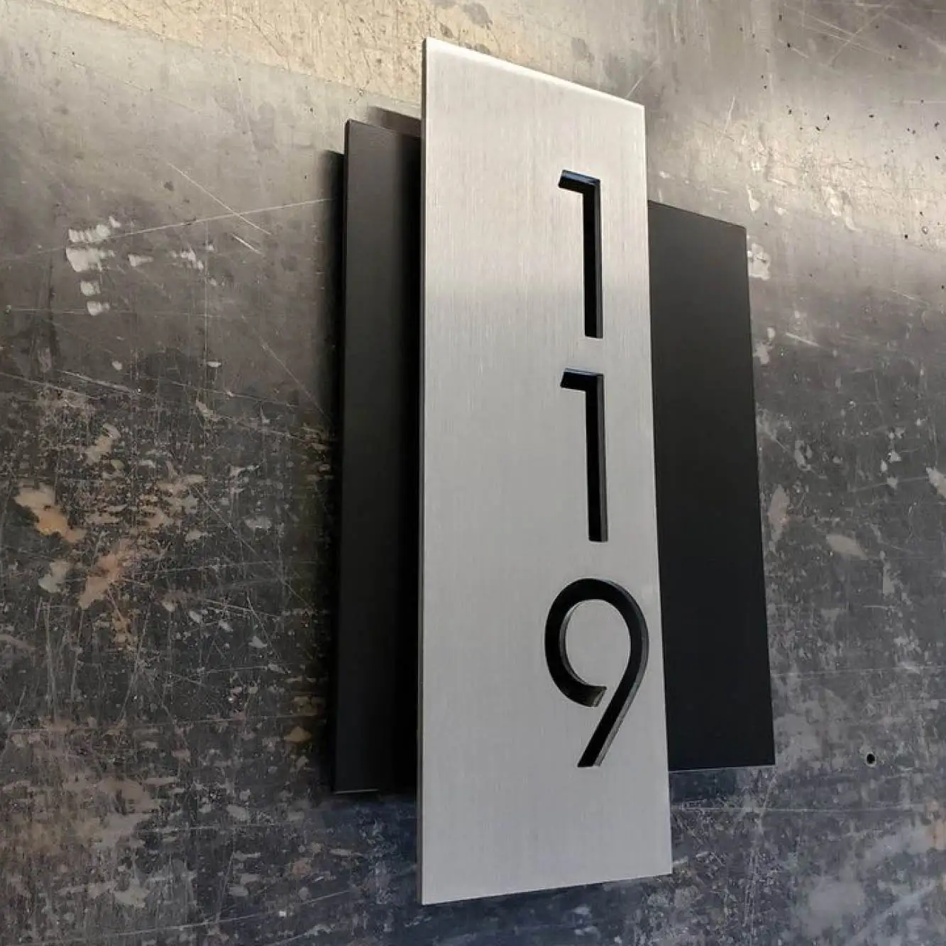Custom Hotel Room Bell System Electronic Doorplate apartment numbers led hotel door number plates house number sign door plate