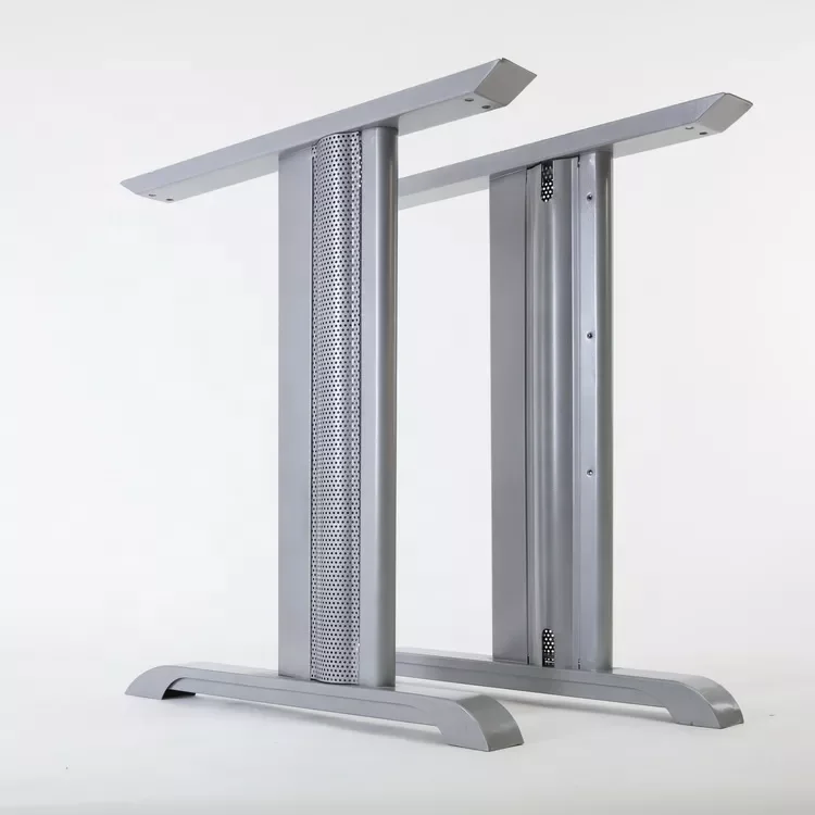 Office Furniture Accessories Industrial Wide Flat Stainless Steel Metal Table Legs