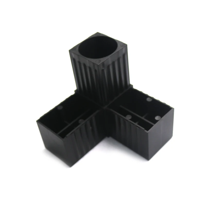 Black color  PP material 2 or 3 way cornector fit