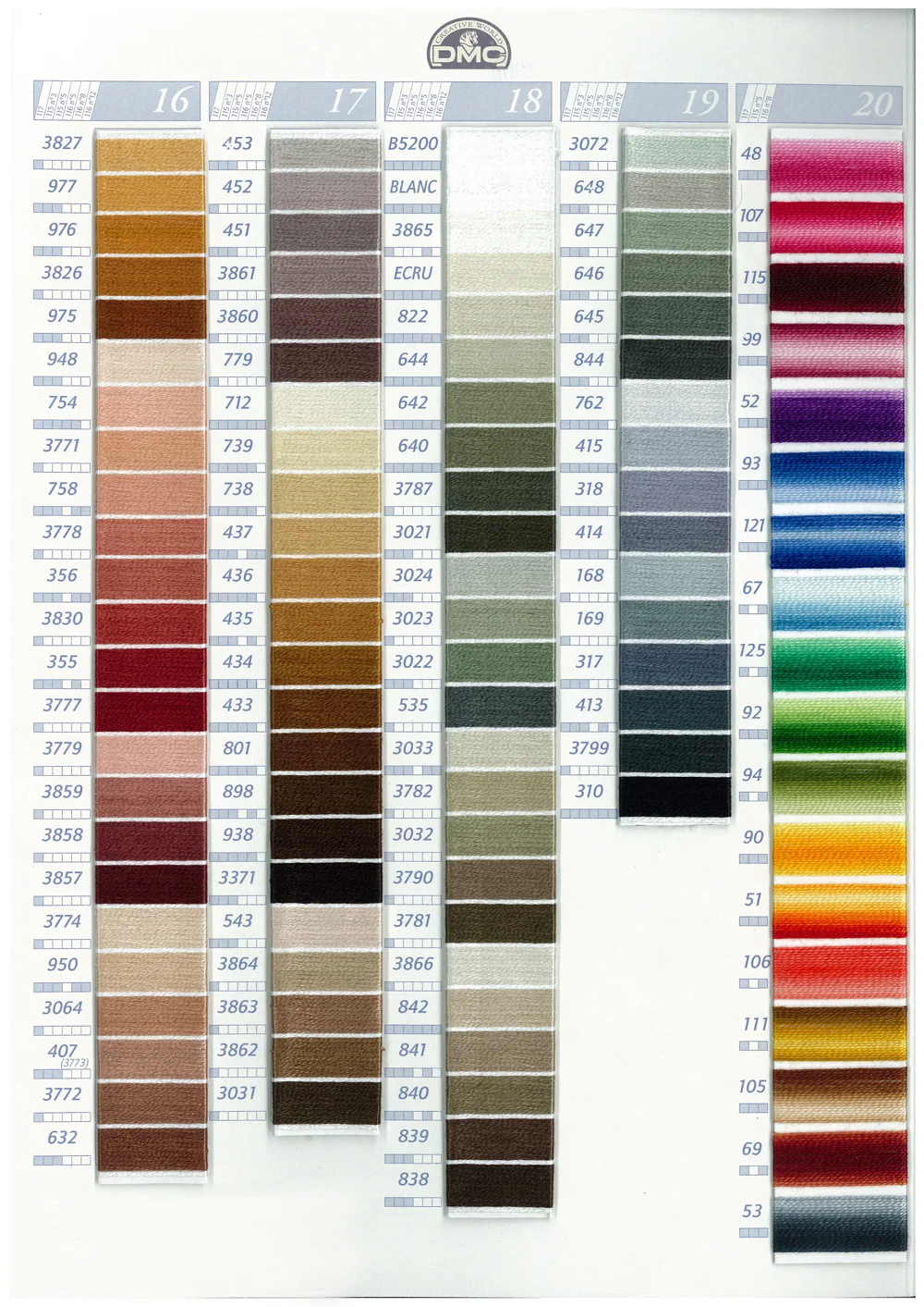 Новый стиль Высококачественная нить для вышивки DMC Art из 117