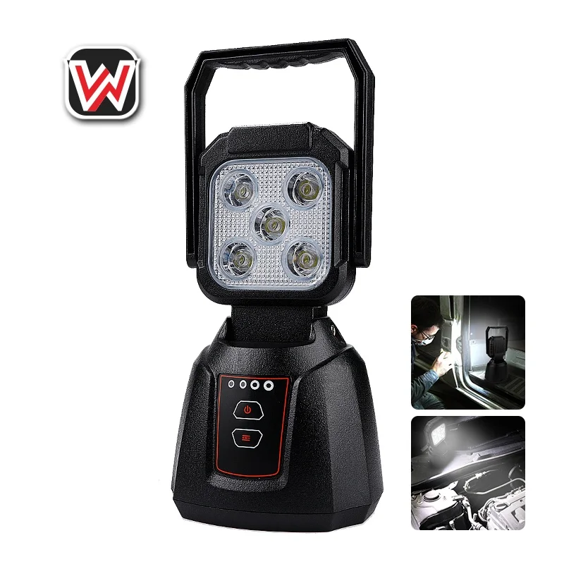2022 Multifunction Emergency Worklights 15W Rechargeable 18650 Li-ion Battery Portable Led Work Light With Hook Magnetic Base