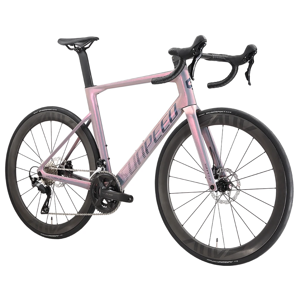 SUNPEED 700C Racing Bike with shimano 105 R7120 groupset 24 Speed Carbon Fiber Aero Road bike