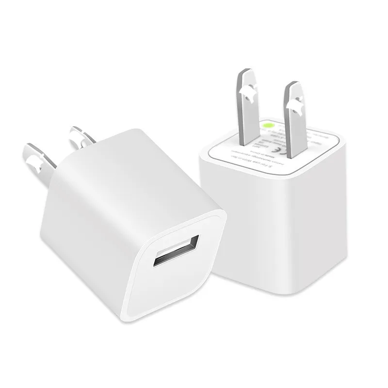 
Custom Logo USB Power Adapters US Plug Wall Charger Charging Block Fast Charger Original for iPhone for iPad Device 