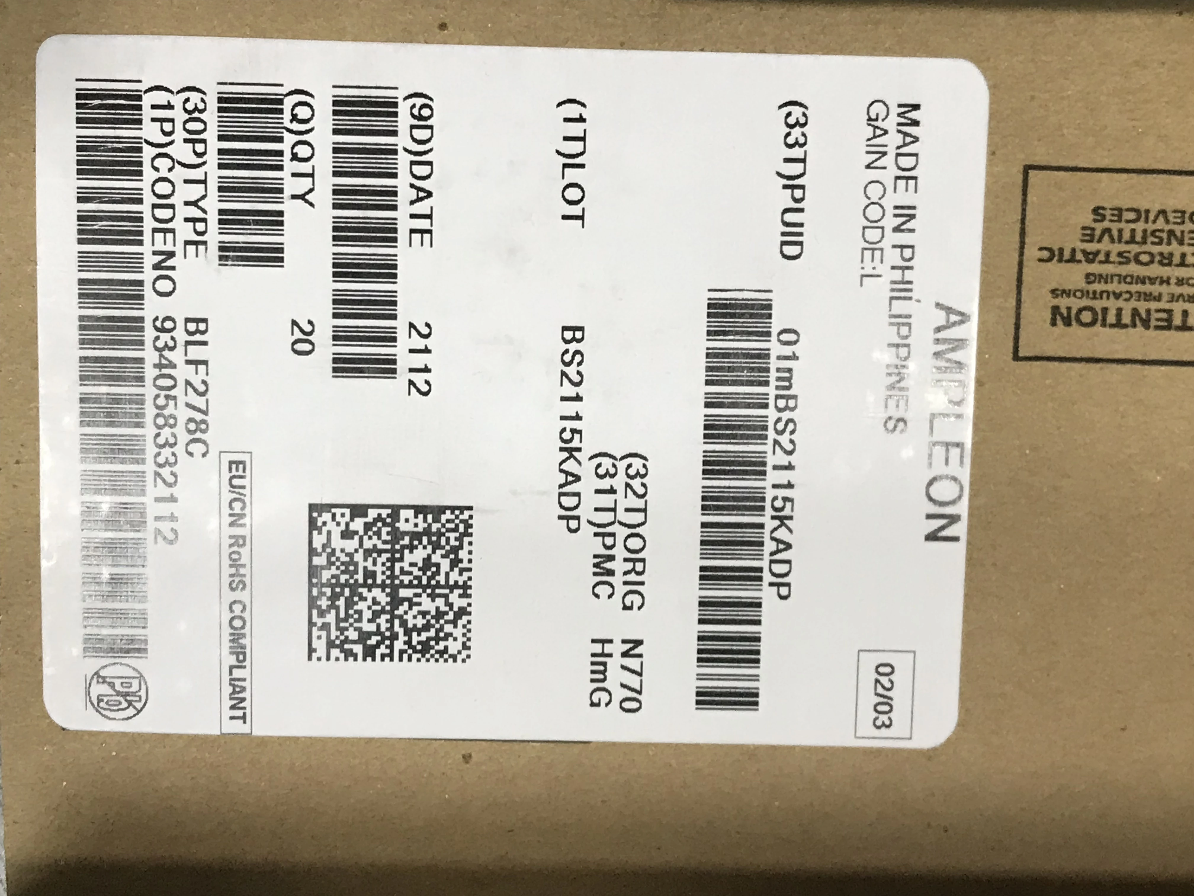 (BLF278 New Original RF Transistor In Stock) BLF278