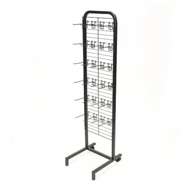 Wire Grid Rack with Hooks for Product Display