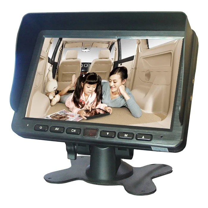 Promotional price 7 inch bus vehicle monitor digital screen car monitor AHD truck split quad image monitor