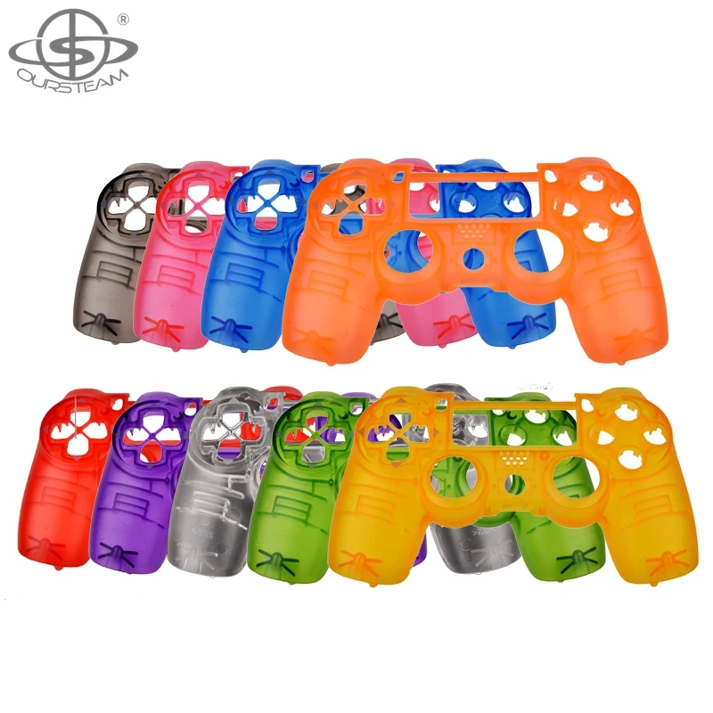 Custom Transparent Front Controller Cover Replacement Shell Case for PS4 9 colors in stock fast delivery