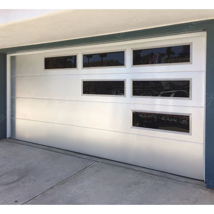 Hot Sale Aluminum Frosted Insulated Garage Door Black Security 10 X 10 American Panel Garage Door Wholesale Price Garage Door