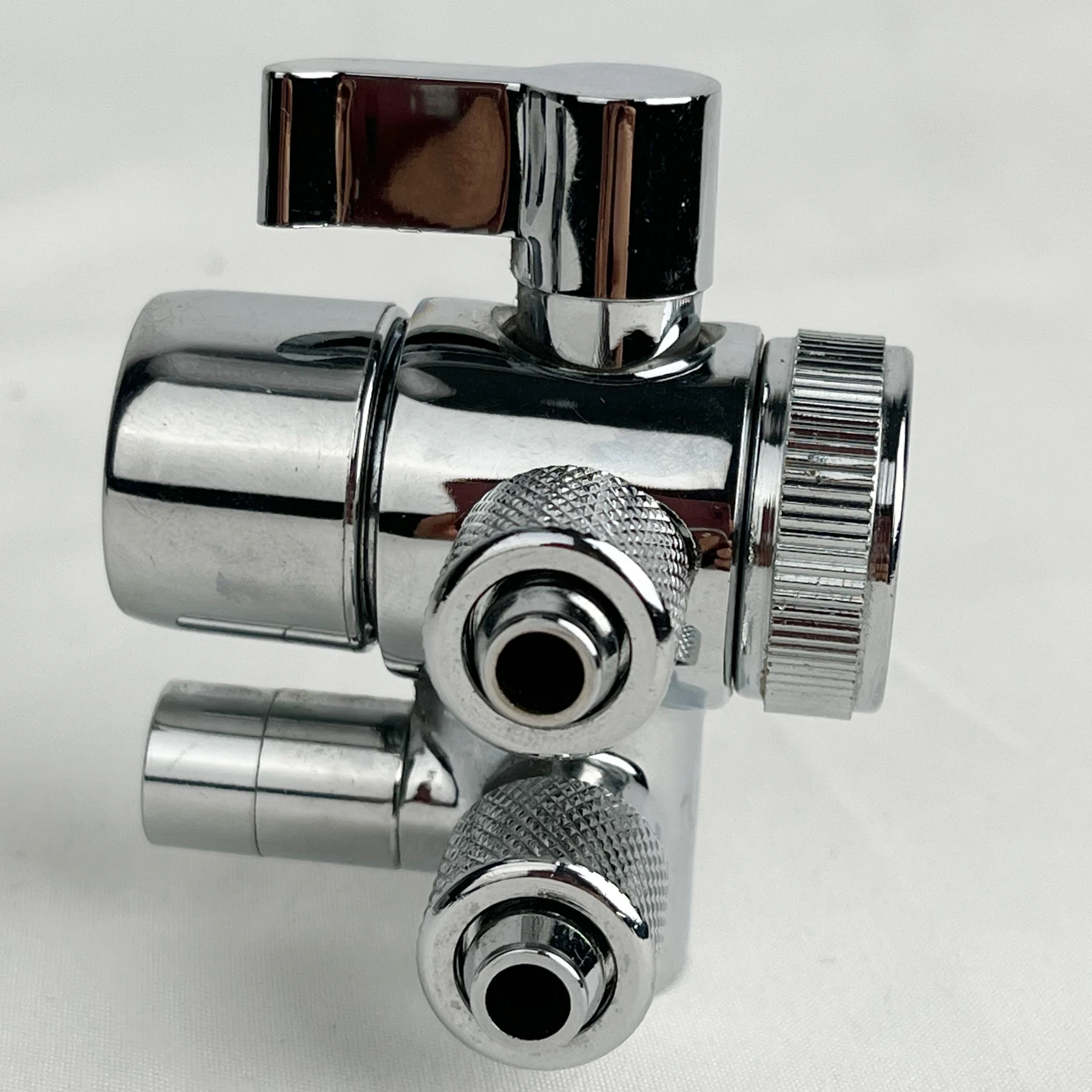 PATENT 1/4 Water Splitter Valve 3 infall and 3 way out Diverter Valve