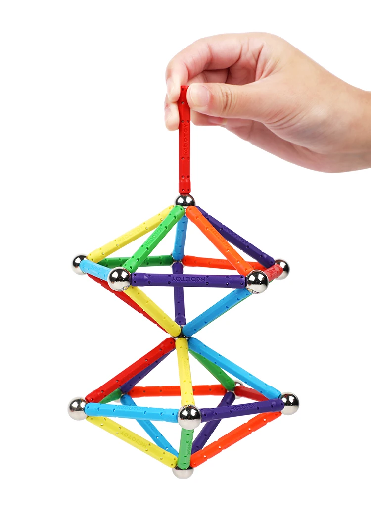 210pcs magnetic stick and balls hot selling magnetic sticks for boys and girls for gift