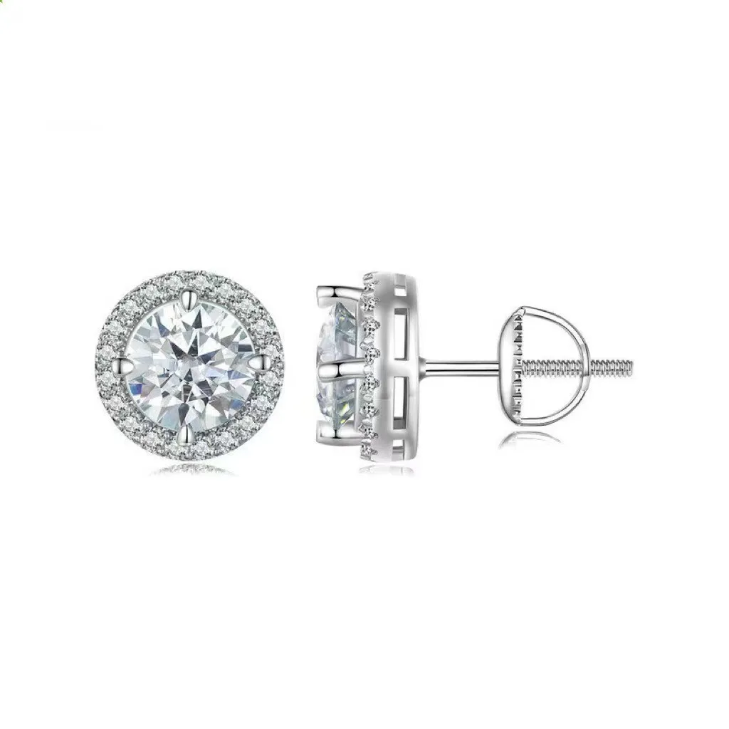 Серьги-гвоздики унисекс из серебра 925 пробы