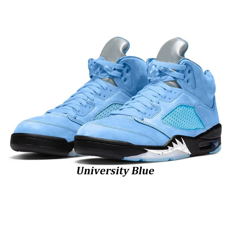 2023 In Stock X Newest High OG Quality aj 5 Retro Easter Racer Blue mens AJ 5 University Blue UNC shoes sneakers