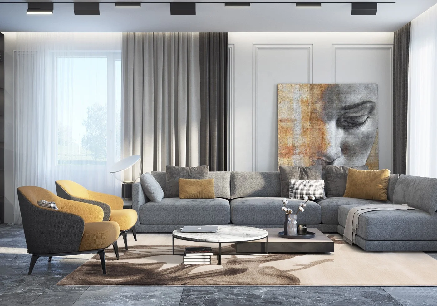 Beige Oriental Abstract Style Custom Area Rug Flooring Carpet For living room