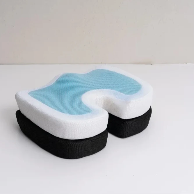 Cooling memory foam seat cushion