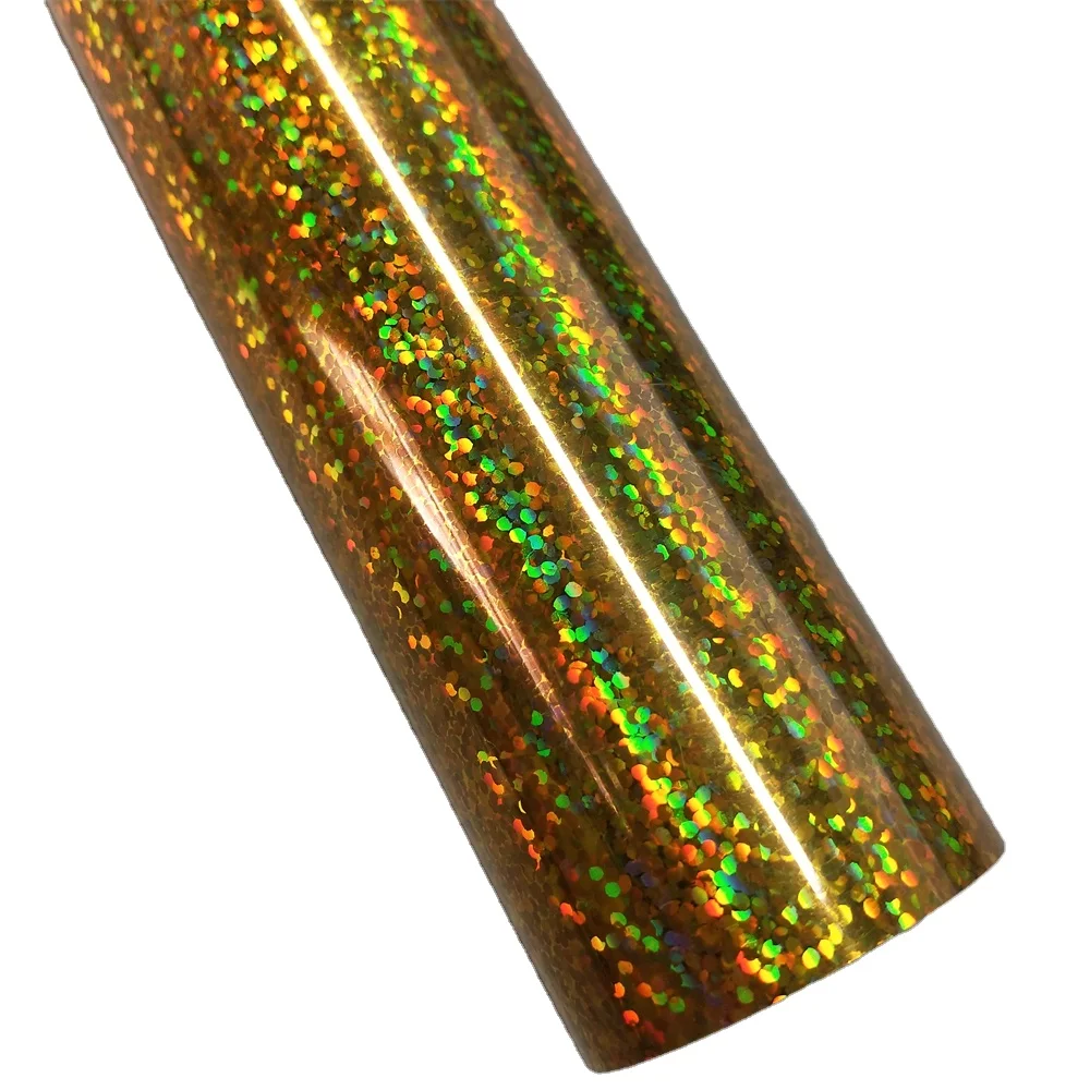 Anolly Custom Print Self Adhesive Vinyl Rainbow Foil Laser Effect Holographic Glitter vinyl